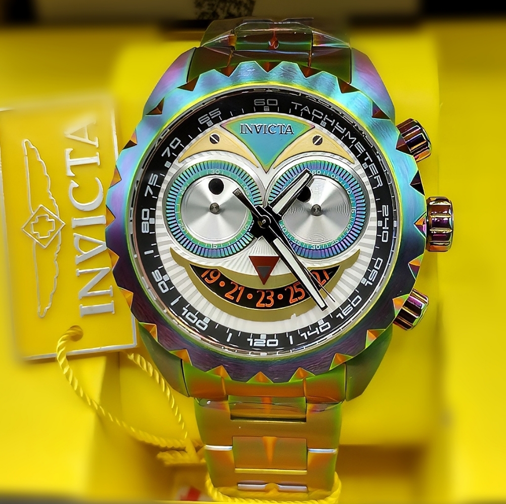 New Invicta Specialty Chronograph Iridescent Watch. WATCH ONLY